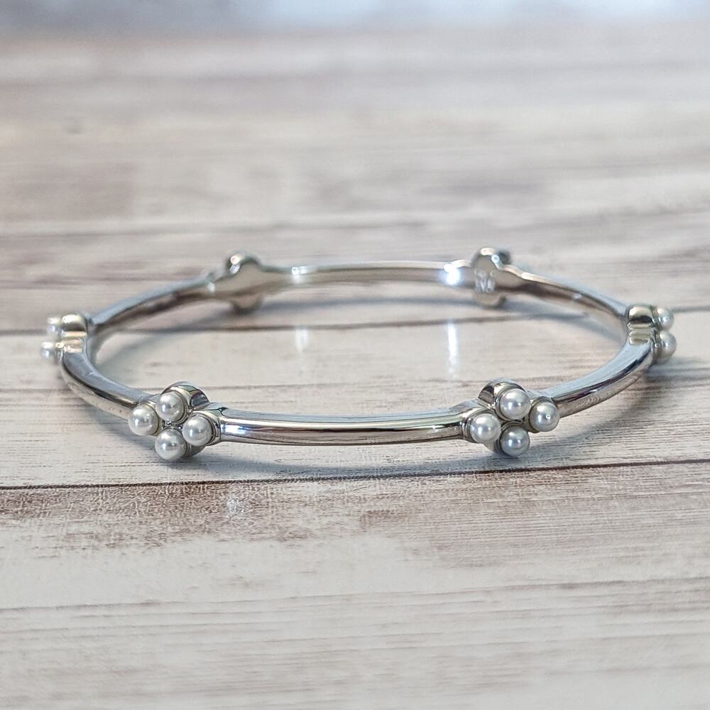 Lia Sophia Bracelet - Silver Tone & Faux Pearl